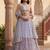 blue Georgette printed designer lehenga-choli