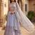blue Georgette printed designer lehenga-choli