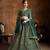 emerald silk blend embroidered traditional lehenga choli