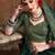emerald silk blend embroidered traditional lehenga choli