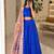 royal blue silk blend embroidered traditional lehenga choli upto 44