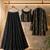 black crepe embroidered traditional lehenga choli upto 42