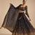 black georgette embroidered traditional lehenga choli