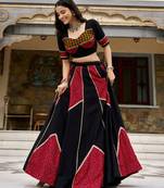 multicolor rayon printed traditional lehenga choli upto 42