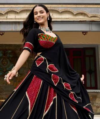 multicolor rayon printed traditional lehenga choli upto 42 3
