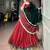 red georgette printed traditional lehenga choli upto 42