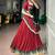 red georgette printed traditional lehenga choli upto 42