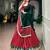 red georgette printed traditional lehenga choli upto 42