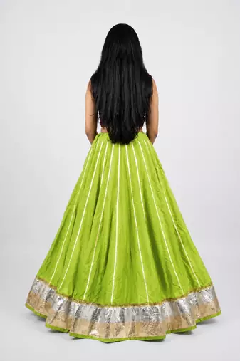 Long Flair Chaniya Skirt for Navratri & Garba  Free Size (upto 42)