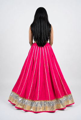 Long Flair Chaniya Skirt for Navratri & Garba  Free Size (upto 42) 2