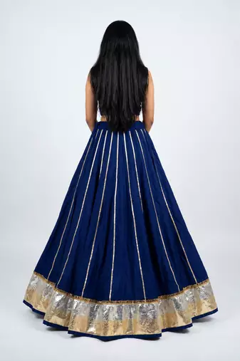 Long Flair Chaniya Skirt for Navratri & Garba  Free Size (upto 42)