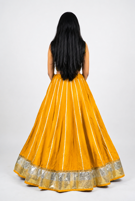 Long Flair Chaniya Skirt for Navratri & Garba  Free Size (upto 42) 3