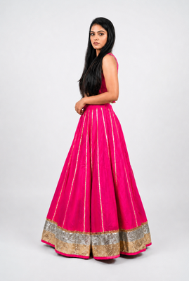 Long Flair Chaniya Skirt for Navratri & Garba  Free Size (upto 42) 1