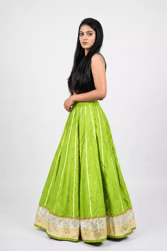 Long Flair Chaniya Skirt for Navratri & Garba  Free Size (upto 42)