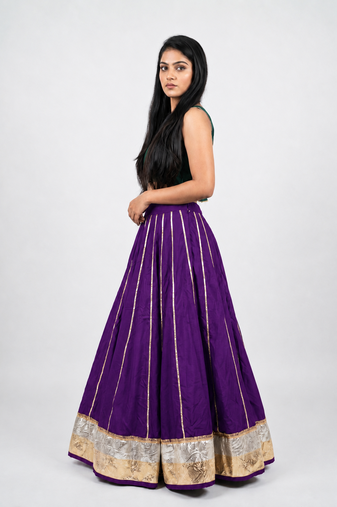 Long Flair Chaniya Skirt for Navratri & Garba  Free Size (upto 42)