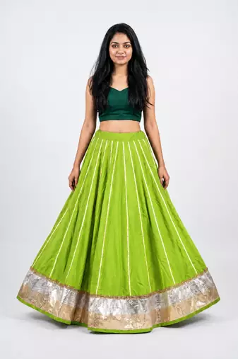 Long Flair Chaniya Skirt for Navratri & Garba  Free Size (upto 42)