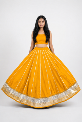 Long Flair Chaniya Skirt for Navratri & Garba  Free Size (upto 42) 5