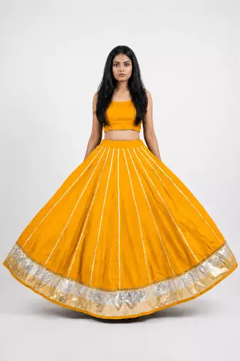 Long Flair Chaniya Skirt for Navratri & Garba  Free Size (upto 42)