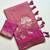 Pink Color Zari Weveing Work Georgette Saree