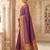 purple banarasi silk blend saree with blouse