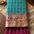 blue banarasi silk blend saree with blouse