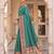 sky blue banarasi silk blend saree with blouse
