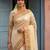 off white silk blend saree with blouse