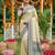 navy blue silk blend saree with blouse