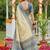 navy blue silk blend saree with blouse