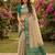 beige cotton blend saree with blouse