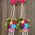 handmade floral beads decorative hanging wall hanging for home decor (pack of 2)