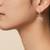 Gold plated yellow polki drop earrings