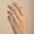 Gold plated yellow polki diamond ring