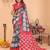 black printed work cotton blend saree