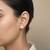 Gold plated yellow polki diamond stud earrings