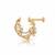 Gold plated yellow polki diamond nose ring