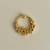 Gold plated yellow polki nose ring