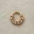 Gold plated yellow polki nose ring