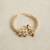 Gold plated pink polki stone nose ring