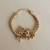 Gold plated pink polki stone nose ring