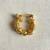 Gold plated yellow polki nose ring