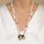 Multicolor polki beaded elephant pendant long necklace