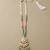 Multicolor beaded green polki stone long necklace