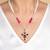 Multicolor polki beaded navratna stones long necklace
