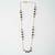Gold plated multicolor polki stones chain necklace