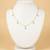 Gold plated moissanite polki diamond frost collar necklace