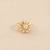 Gold plated moissanite polki diamond ring