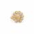 Gold plated moissanite polki diamond ring