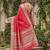 Kavindi women's cotton silk solid print with golden woven border saree with blouse