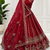 red color Handwork Sequin and Beads Multi Color and Thread work silk blend Lehnga Choli 